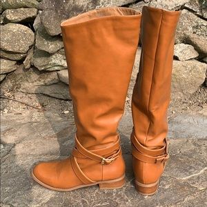 Cognac Tall Boots